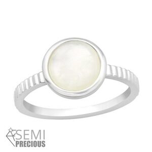 Mother of Pearl Sterling Silver Ring
